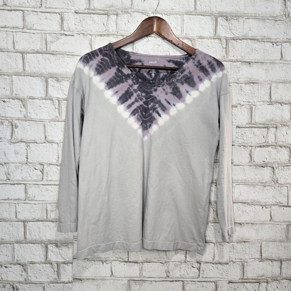 J. Jil tye dye long sleeve top‎